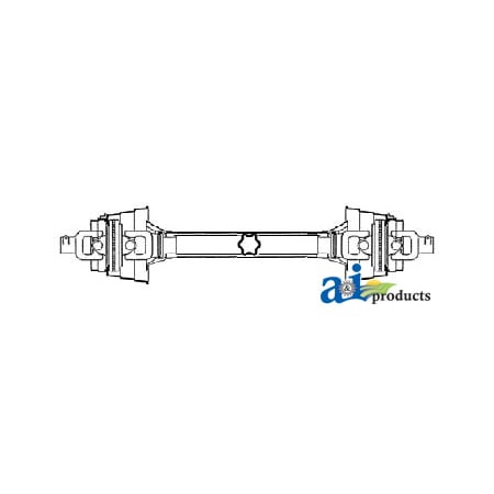 A & I Products Driveline, Double CV 0" x0" x0" A-87056348N